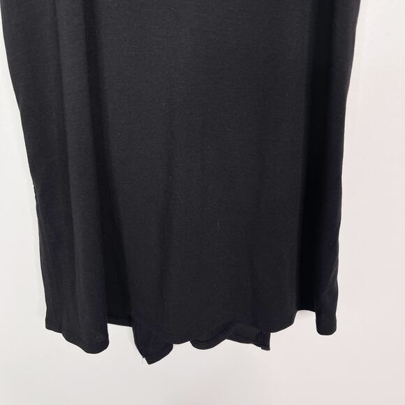 Athleta Small S Black Essence Vital Tie Back Tank Top Round Neck Workout Active - Picture 4 of 10